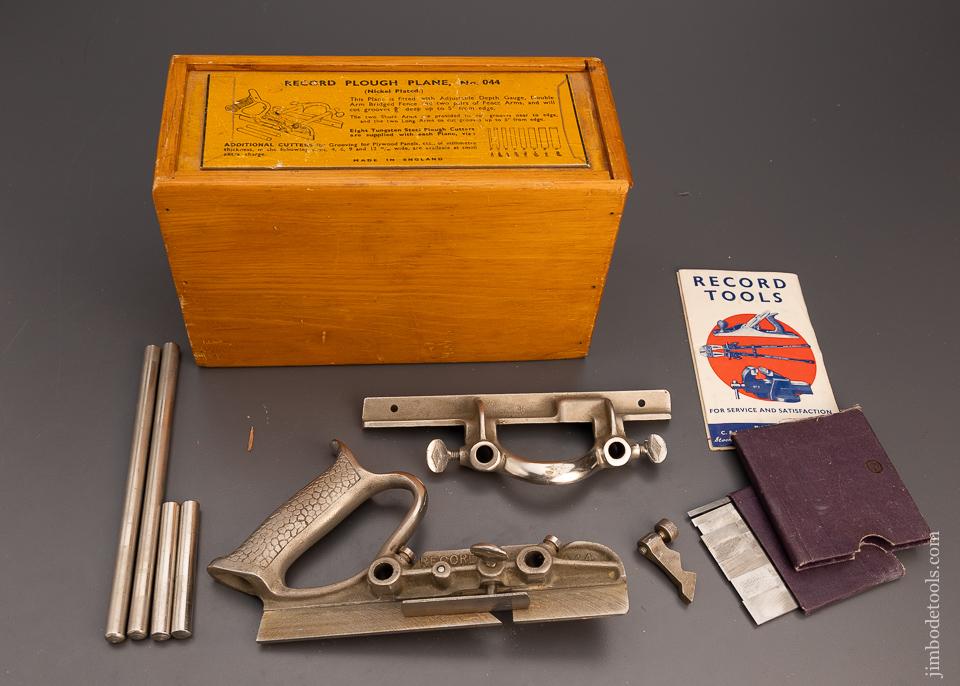100% Complete RECORD No. 044 Plough Plane Mint in Custom Box - 98948
