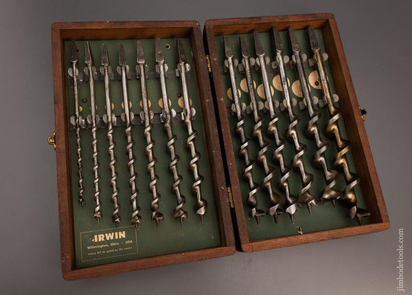 Complete Set of 13 IRWIN Auger Bits in Original Box - 98961