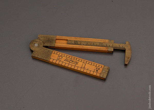 LUFKIN No. 171 (36) Six Inch Boxwood Folding Caliper Rule Mint - 98965