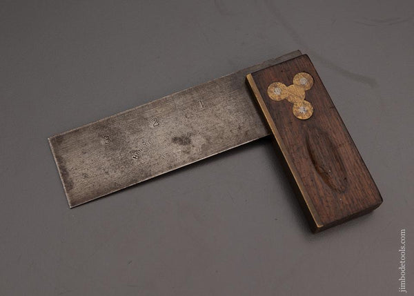 HENRY DISSTON & SONS No. 1 Four Inch Rosewood Try Square - 98975