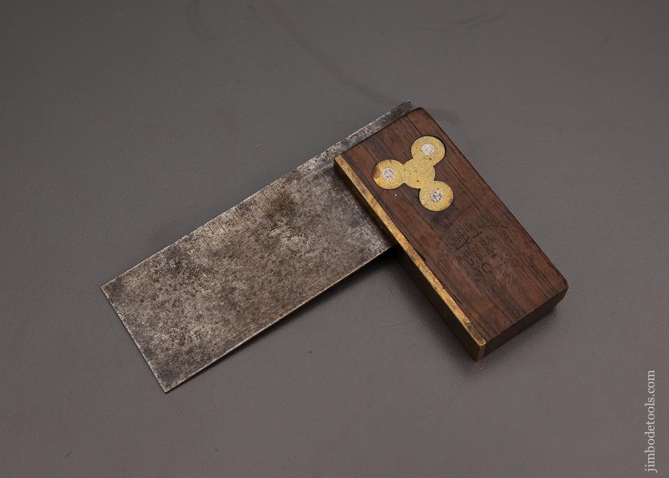 HENRY DISSTON & SONS No. 1 Three Inch Rosewood Try Square - 98976  