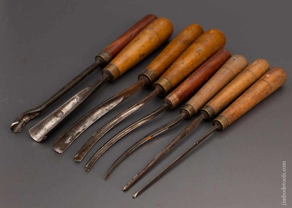 Set of 8 BUCK BROS. Carving Chisels - 99048