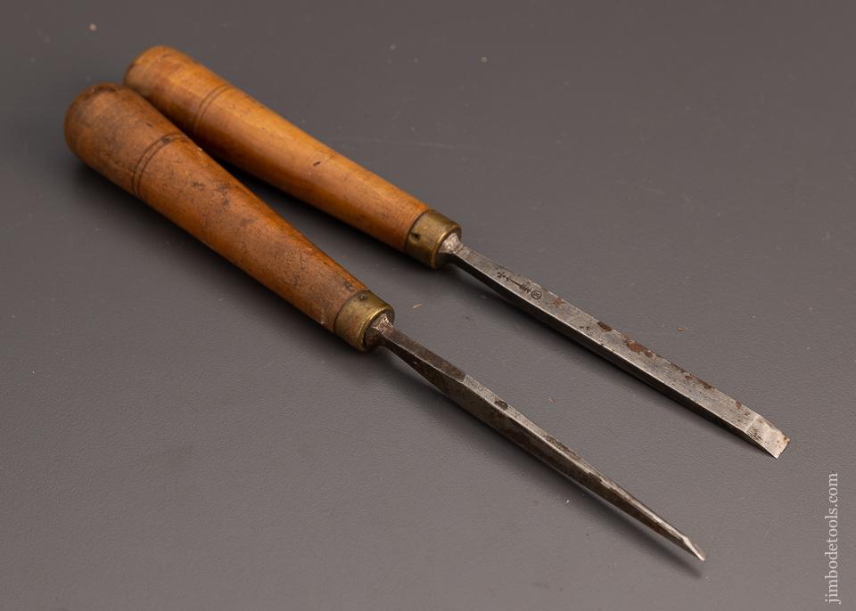 2 WM. BUTCHER Tang Chisels - 99052