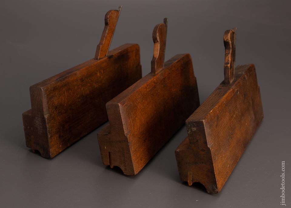 Assorted Makers Graduated Set of 3 Side Bead Moulding Planes - 99054