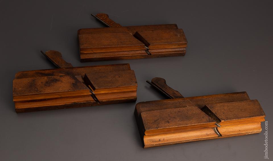 Assorted Makers Graduated Set of 3 Side Bead Moulding Planes - 99054