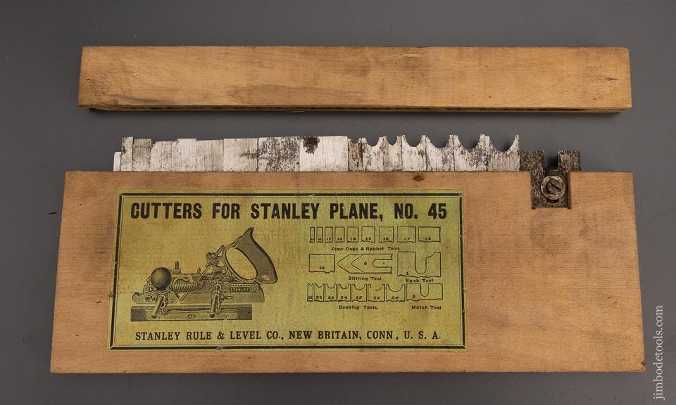 Extra Fine STANLEY No. 45 Combination Plane 100% COMPLETE in Original Box - 99097