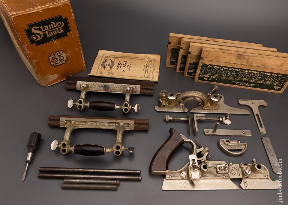 Near Mint in Original Box STANLEY No. 55 Combination Plane 100% Complete - 99098