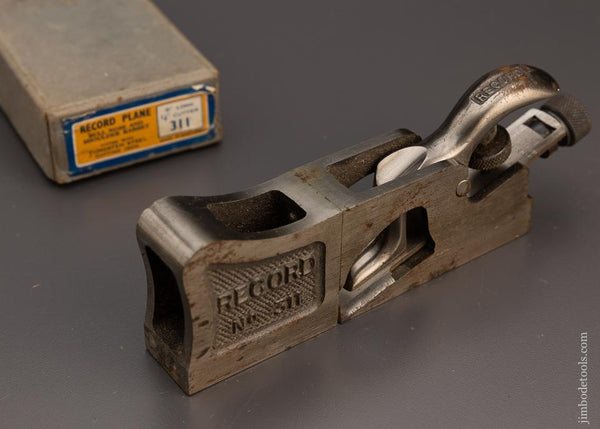 Crisp Fine RECORD No. 311 Shoulder Plane in Original Box - 99107