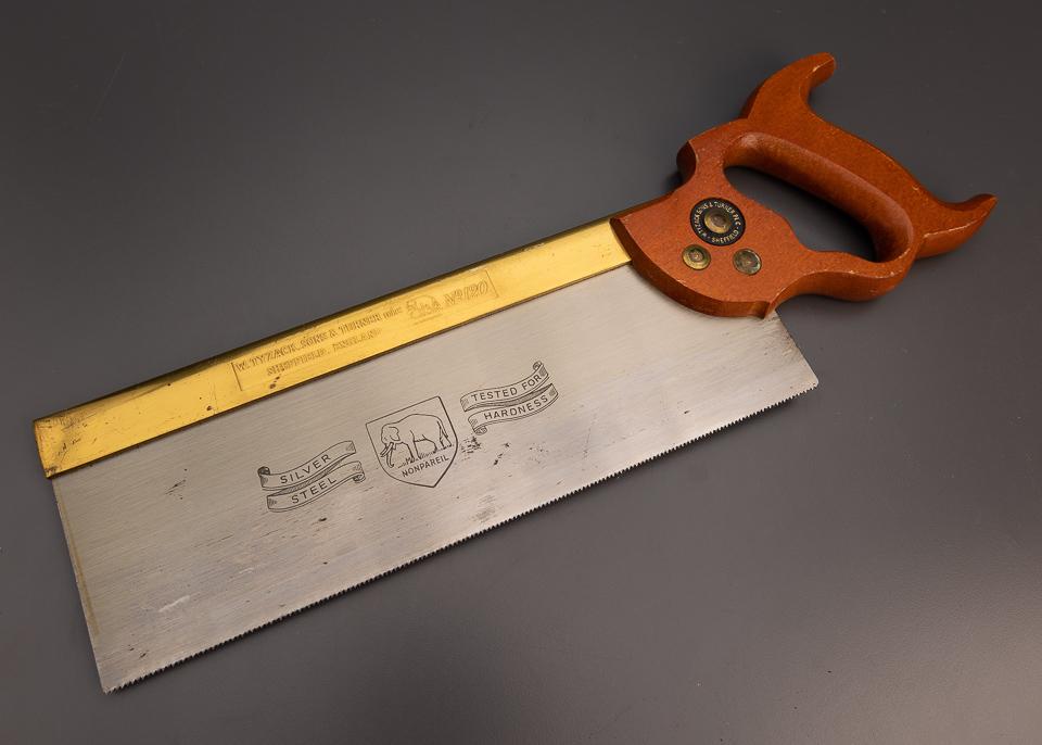 New Old Stock TYZACK Brass Back Tenon Saw - 99122