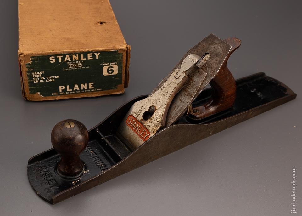 Fine STANLEY No. 6 Fore Plane in Original Box - 99124