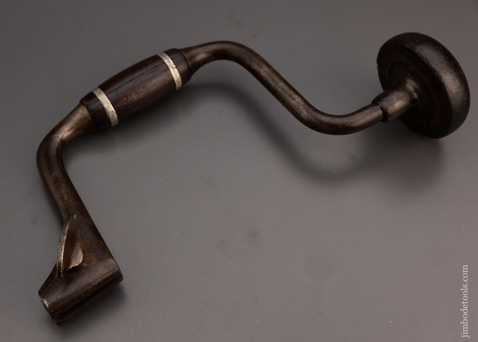 JOHN S. FRAY No. 108 SPOFFORD PATENT Bit Brace with Rosewood Fittings - 99139