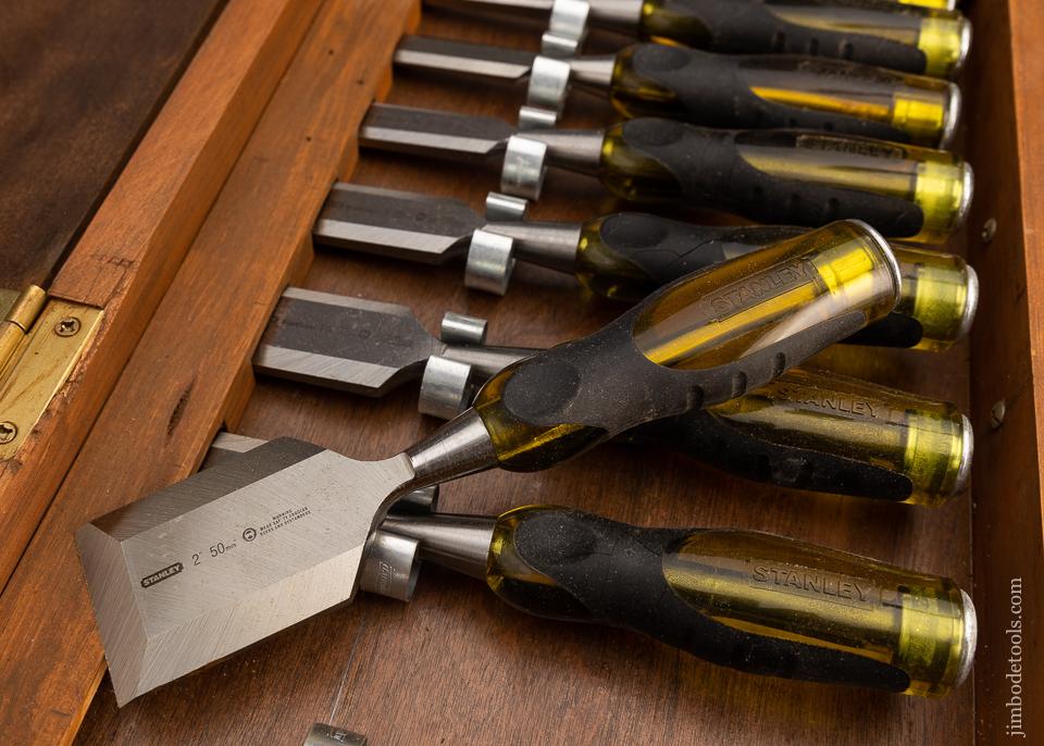 Near Mint Set of 9 STANLEY Chisels - 99148