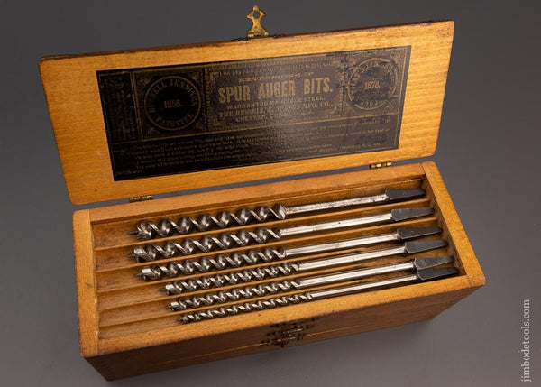 Set of 13 RUSSELL JENNINGS Auger Bits Near Mint in Original 3 Tiered Box - 99168