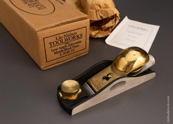 LIE NIELSEN No. 60 1/2 Block Plane Mint in Box - 99235