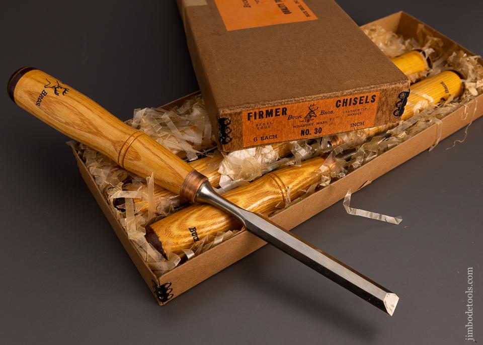 Dead Mint in Box BUCK BROS. 1/2 Inch Firmer Chisels (6) - 99242