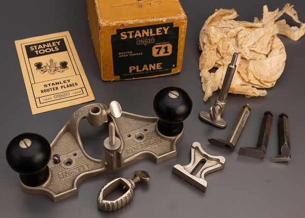 100% Complete STANLEY No. 71 Router Plane DEAD MINT in Original Box - 99245
