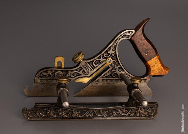Fine MILLERS PATENT No. 43 Ornate Plow Plane - 99257
