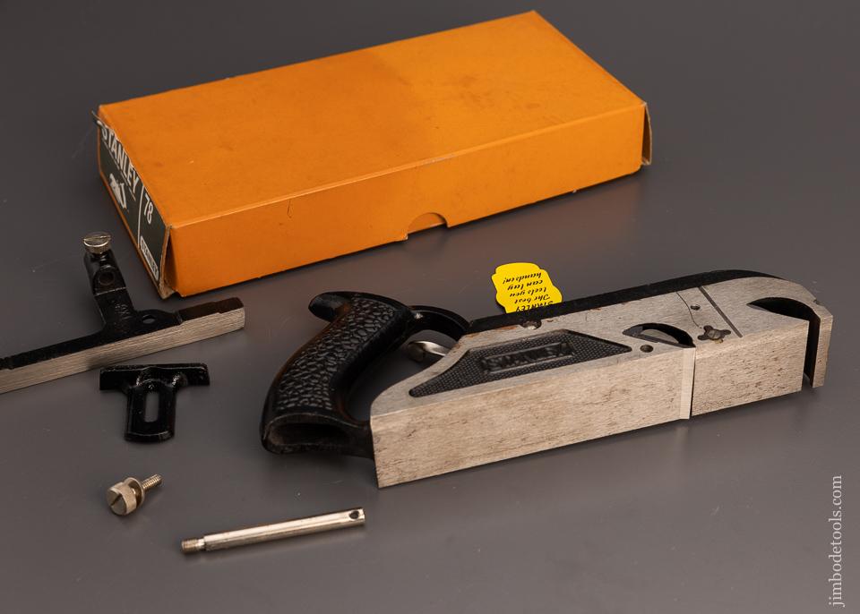 STANLEY No. 78 Duplex, Rabbet, and Filletster Plane with Tag Mint in Box - 99272
