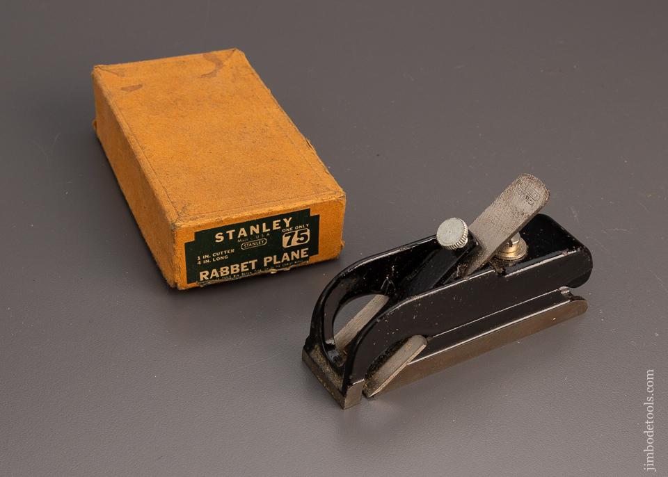 STANLEY No. 75 Bullnose Rabbet Plane in Original Box - 99273