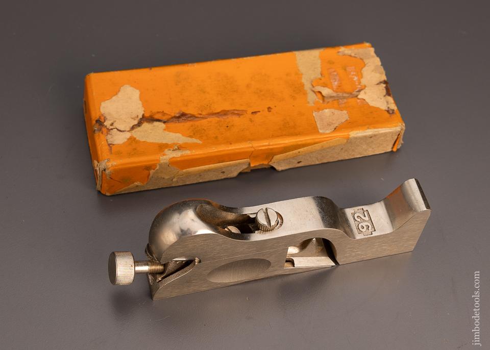 STANLEY No. 92 Cabinet Maker's Rabbet Plane Mint in Box - 99286
