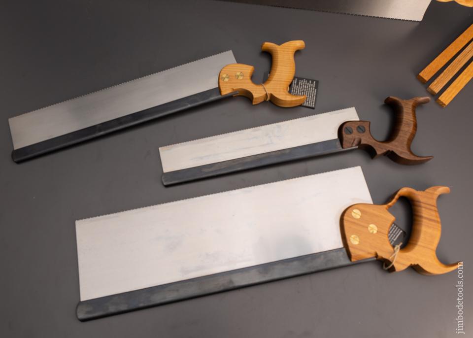 Stunning Set of 4 BAD AXE TOOL WORKS Saws Mint Unused - 99289