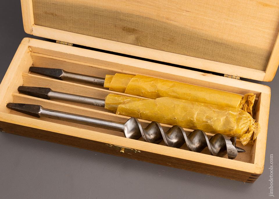 Mint in Box RUSSELL JENNINGS Auger Bits in Original Three Tiered Box with Outer Box - 99290