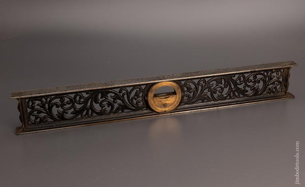 L.L. DAVIS PATENT Tall Frame Ornate Inclinometer Level ca. 1868 - 99306