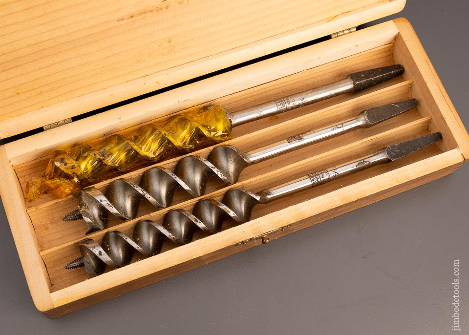 Complete Set of 13 RUSSELL JENNINGS Auger Bits in Original Three Tiered Box - 99308