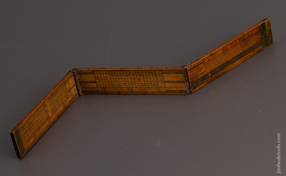 Rare F.B. COX MAKER BEST BOX 3 fold Iron Monger’s Rule Est’d. 1780 - 99310