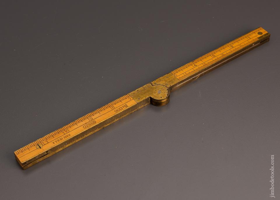 Rare and Mint STANLEY No. 036 Combination Boxwood Rule & Clinometer - 99312