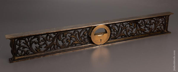 Excellent L.L. DAVIS Tall Frame 24 Inch inclinometer Level with gold Trim - 99321