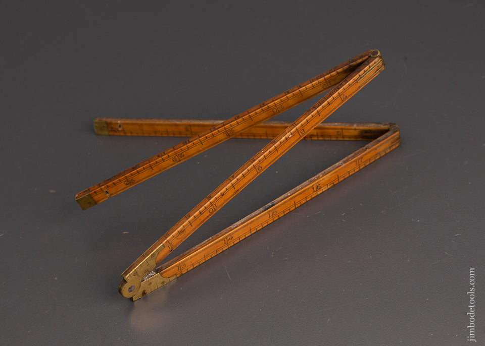 Warped G.H. BUCK 2 Foot 4 Fold Rule - 99341