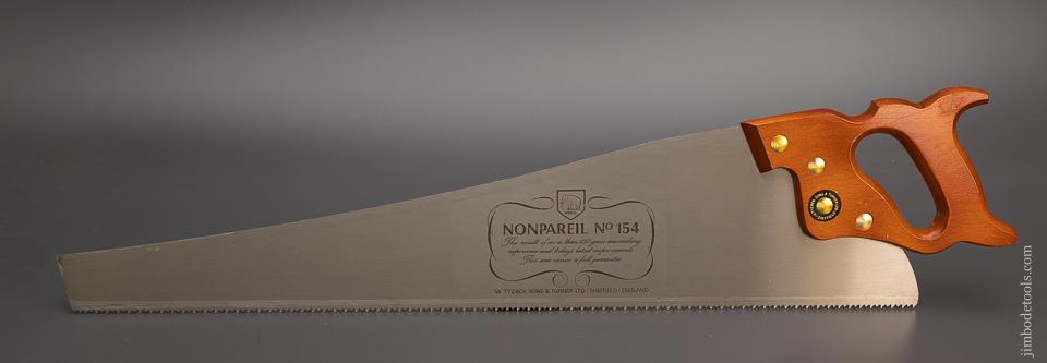 Mint! TYZACK Nonpareil No. 154 Hand Saw - 99358