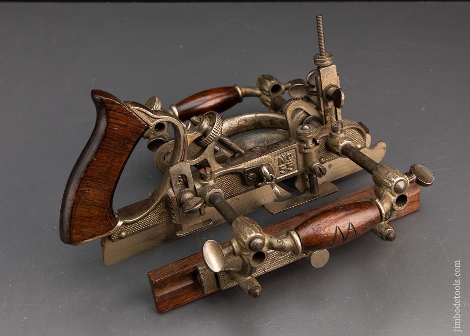STANLEY No. 55 Combination Plane 100% COMPLETE in Original Chestnut Box - 93936