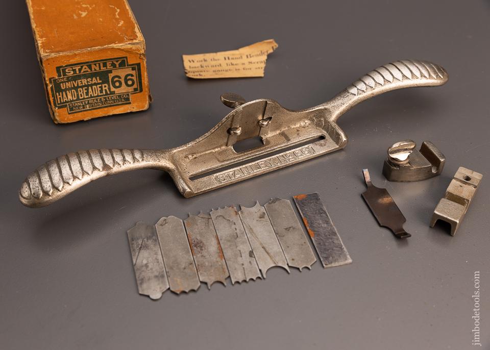 STANLEY No. 66 Hand Beader Near Mint in Original Box - 99370