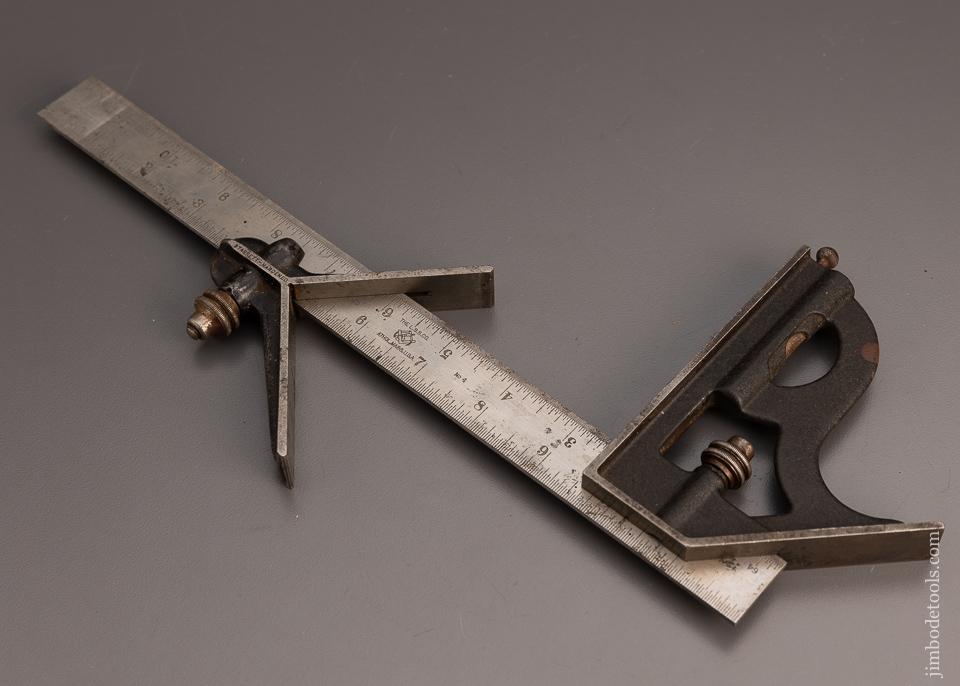 12 Inch L.S. STARRETT CO. Combination Square with Center Finder - 99371