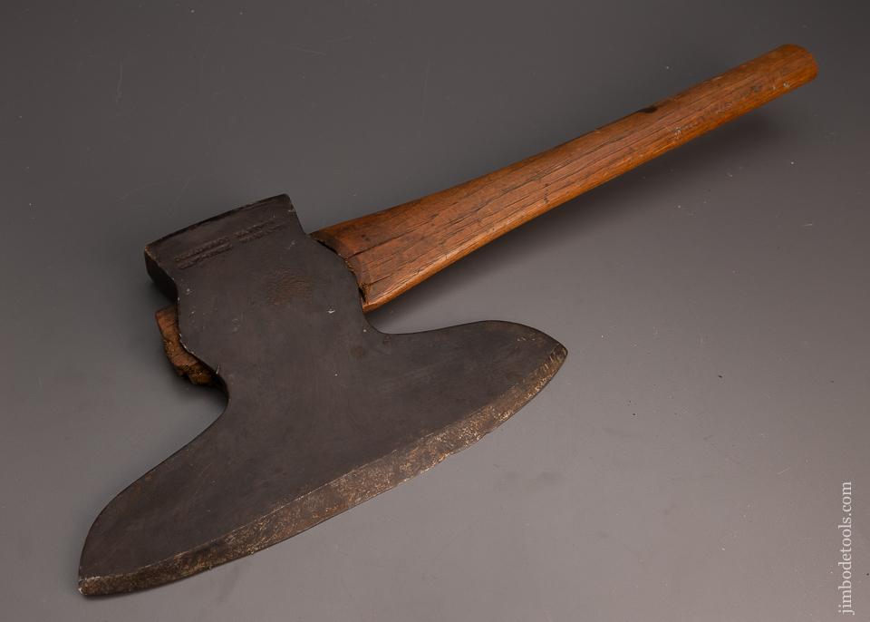 Stunning COLLINS HARTFORD Pre- Civil War Offset Single Bevel Hewing Axe - 99449