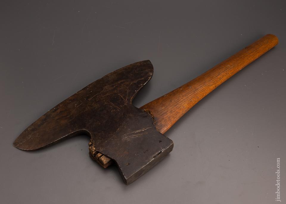 Stunning COLLINS HARTFORD Pre- Civil War Offset Single Bevel Hewing Axe - 99449