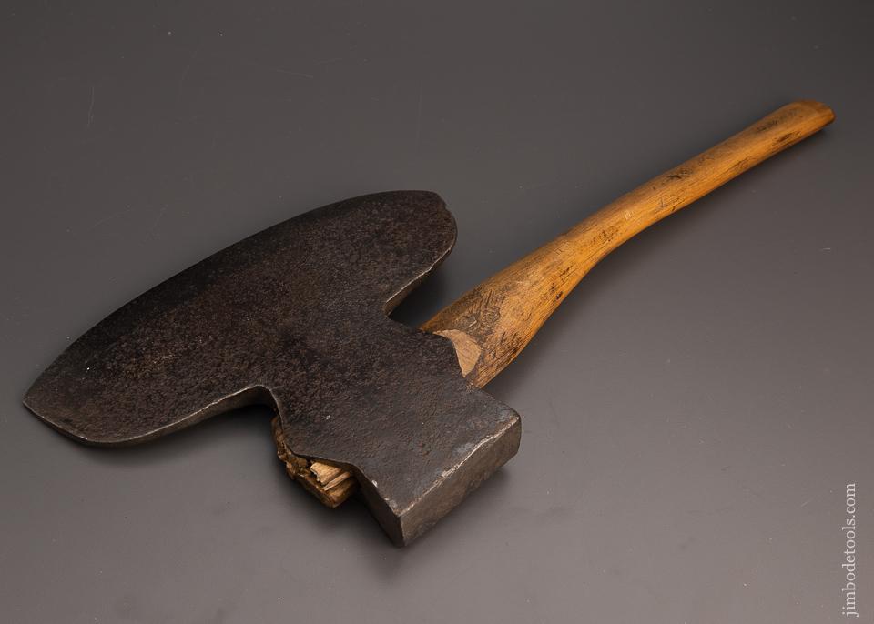 Unmarked Offset Single Bevel Hewing Axe - 99452