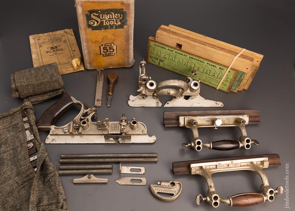 100% Complete and Near Mint STANLEY No. 55 Combination Plane - 99463