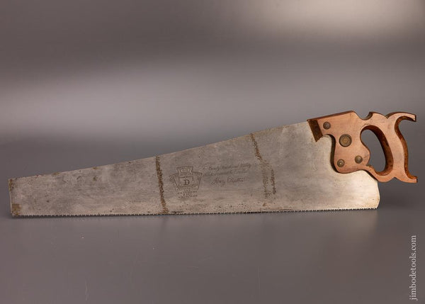 Beautiful Near Mint DISSTON D-8 Hand Saw - 99479