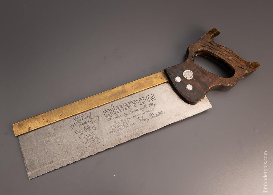 DISSTON D-8 12 Point 14 Inch Rip Tenon Saw - 99480