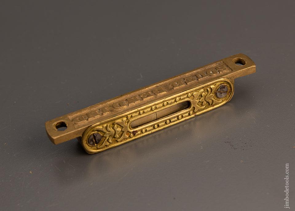 Gorgeous Ornate Brass Level 4 3/8 N.P. BOWSHER - 99538
