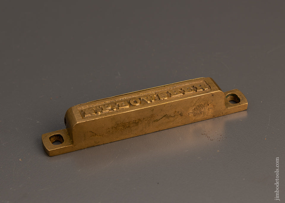Gorgeous Ornate Brass Level 4 3/8 N.P. BOWSHER - 99538