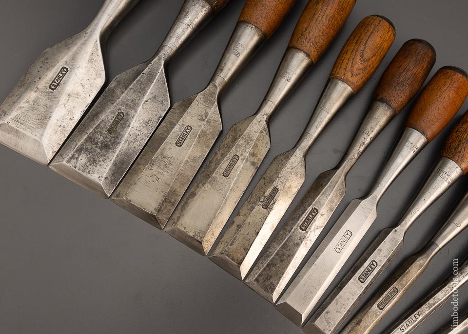 Complete & Fine Set of 12 STANLEY No. 50 EVERLASTING Chisels - 99553