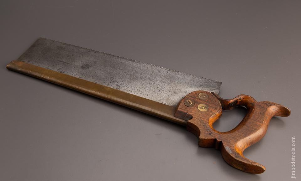 Spectacular Triple Medallion GROVES 1770 Brass Back Tenon Saw - 99554