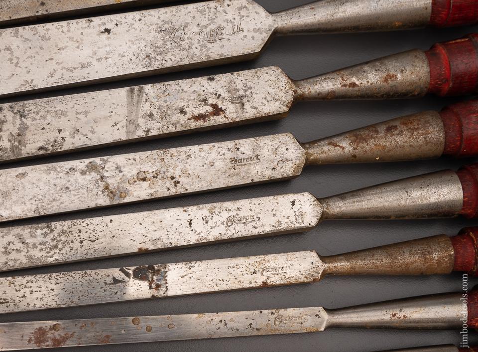 Fine & Complete Set of 12 CLEAR CUT Socket Firmer Chisels - 99566