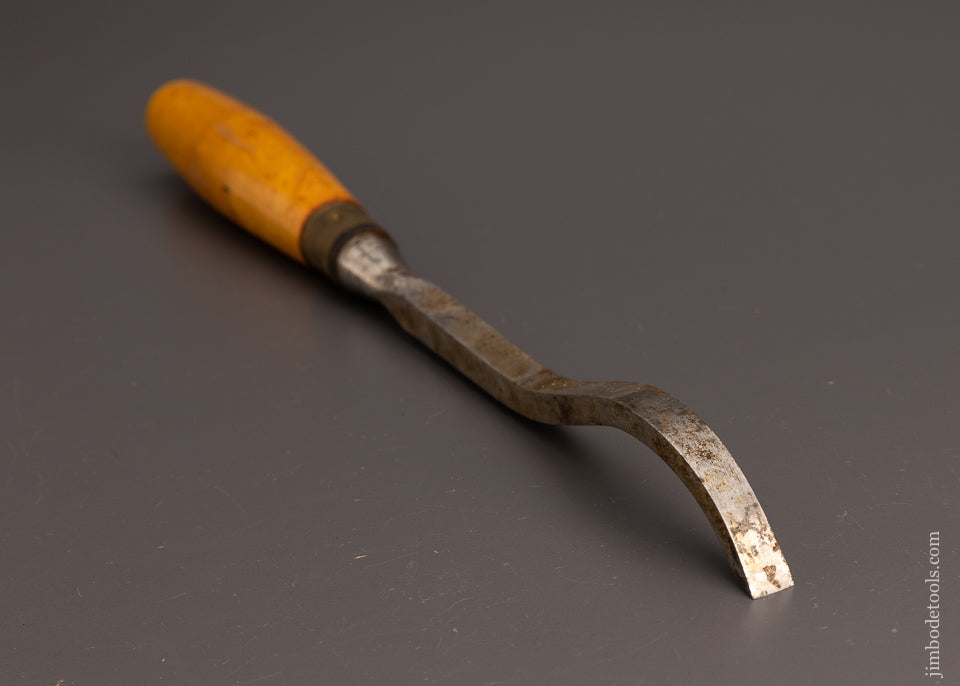 1/2 x 15 1/2 Boxwood Swan Neck Mortise Chisel I. SORBY - 99620