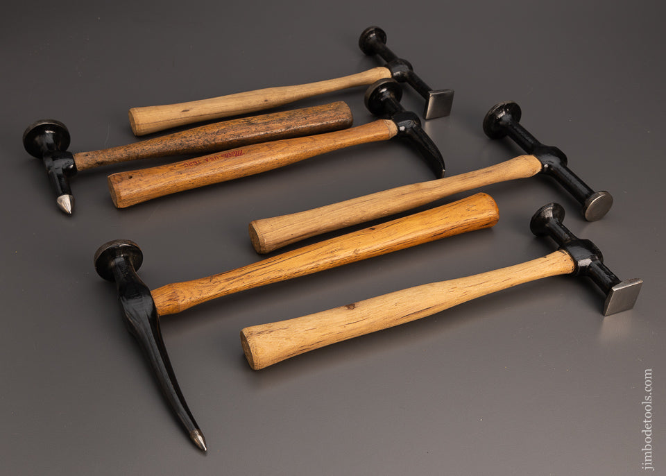 Lot of 6 Extra Extra Fine Body Hammers - 99622