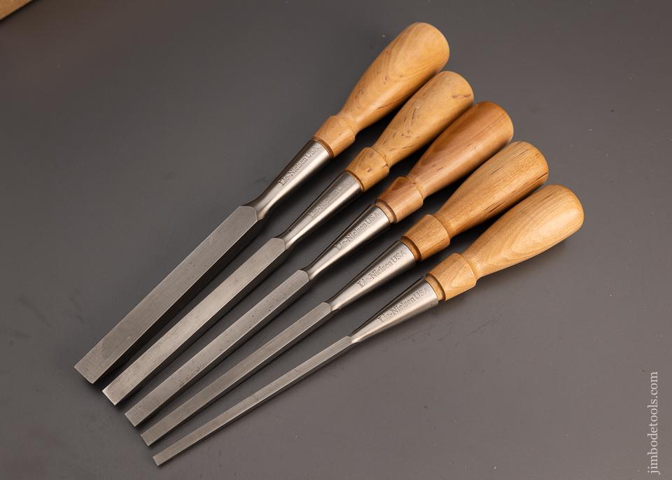 Mint in Box LIE NIELSEN  5 Piece Mortise Chisel Set - 99704